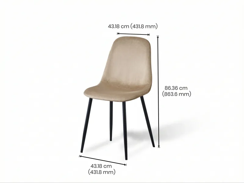 Daisy 4 Seater Dining Table with Joey Beige Chair